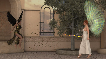 Картинка 3д+графика эльфы+ elves фон взгляд эльфийки