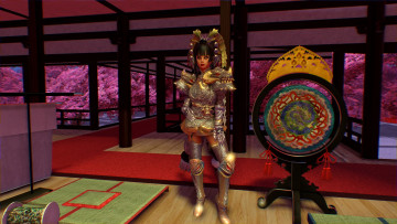 Картинка 3д+графика фантазия+ fantasy девушка фон взгляд