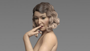 Картинка 3д+графика люди+ people фон взгляд девушка