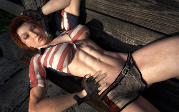 Картинка 3д+графика люди+ people девушка фон взгляд