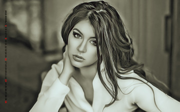 Картинка календари компьютерный+дизайн девушка взгляд макияж