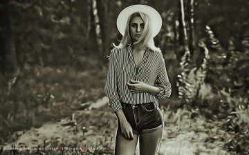 Картинка календари компьютерный+дизайн шляпа девушка шорты растение природа