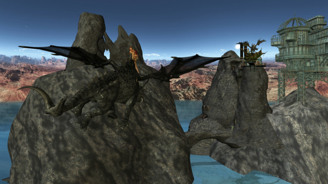 Обои картинки фото 3д графика, фантазия , fantasy, взгляд, девушка, дракон, фон