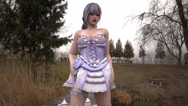 Обои картинки фото 3д графика, люди , people, девушка, фон, взгляд