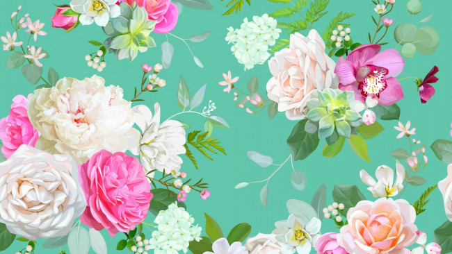 Обои картинки фото векторная графика, цветы , flowers, цветы, фон