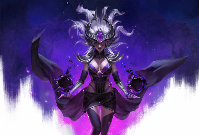 Обои картинки фото видео игры, league of legends, магия, syndra