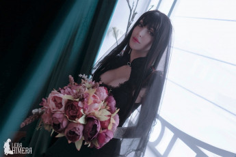 обоя девушки, valery himera , lera himera, образ, наряд, букет, окно