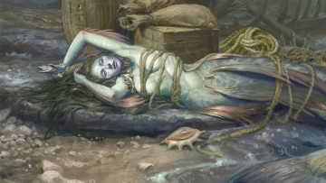 обоя фэнтези, русалки, русалка
