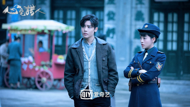 Обои картинки фото кино фильмы, psych-hunter, парень, девушка, полицейская, улица