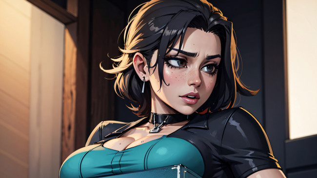 Обои картинки фото рисованное, люди, нейросетевые, девушки, нейросети