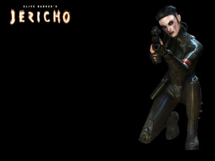 обоя видео игры, clive barker`s jericho, девушка, костюм, оружие