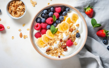 Картинка 3д+графика еда- food хлопья