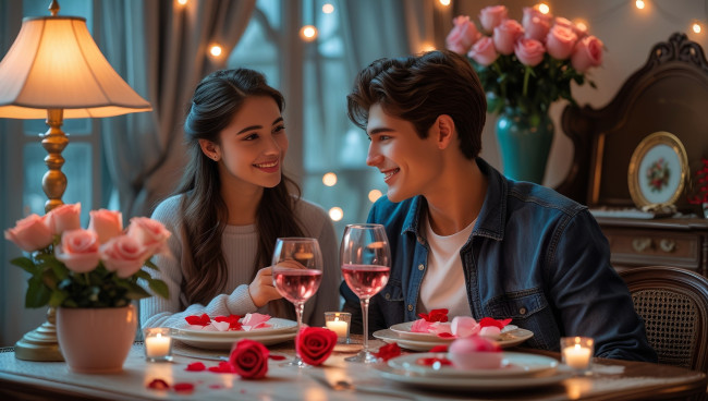 Обои картинки фото 3д графика, романтика , romantics, влюбленные