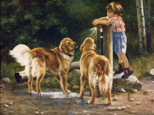 Картинка рисованные дети