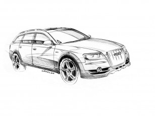 Картинка audi allroad quattro concept 2005 автомобили рисованные