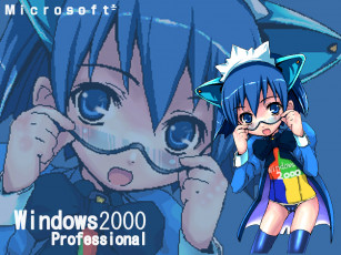обоя компьютеры, windows, 2000