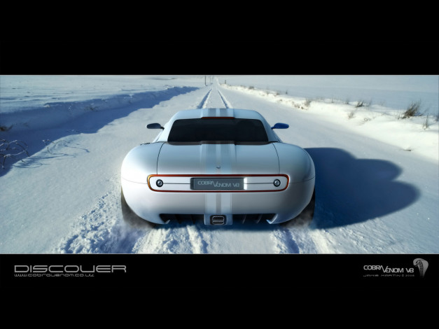 Обои картинки фото 2008, cobra, venom, v8, concept, автомобили, 3д