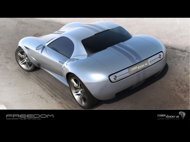Обои картинки фото 2008, cobra, venom, v8, concept, автомобили, 3д