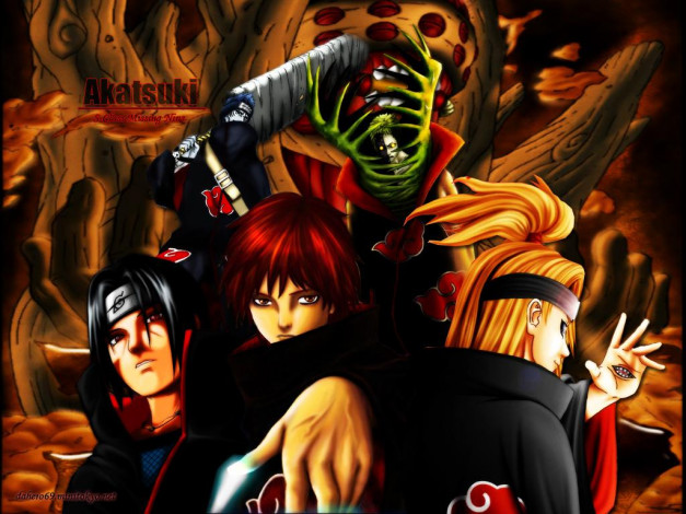 Обои картинки фото аниме, naruto, itachi, uchiha, akatsuki, shinobi