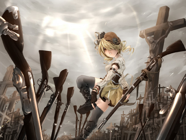 Обои картинки фото аниме, mahou, shoujo, madoka, magika