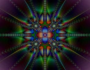 Картинка 3д графика fractal фракталы узор цвета фон