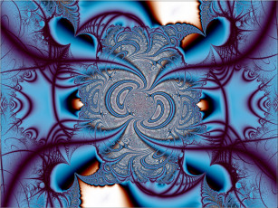 Картинка 3д графика fractal фракталы фон цвета узор