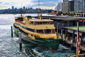 Картинка manly ferry sydney harbour корабли теплоходы сидней причал прогулочный теплоход
