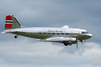 Картинка douglas dc3 dakota авиация пассажирские самолёты полет транспорт дуглас небо