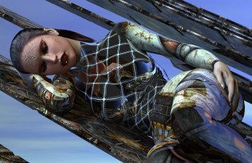 Картинка 3д графика people люди девушка