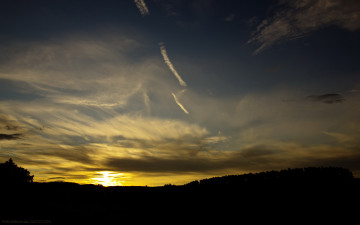 Картинка природа восходы закаты облака вечер