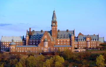 Картинка города стокгольм швеция башня окна