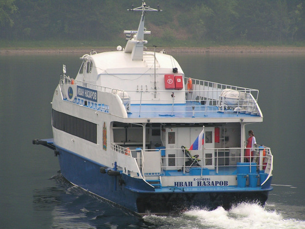 Обои картинки фото корабли, теплоходы, енисей, речная, прогулка