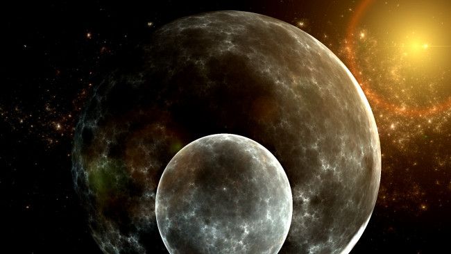 Обои картинки фото космос, арт, планеты