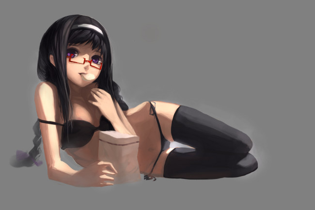 Обои картинки фото akemi, homura, аниме, mahou, shoujo, madoka, magika, magica