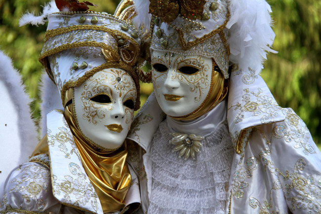 Обои картинки фото разное, маски, карнавальные, костюмы, венеция, карнавал