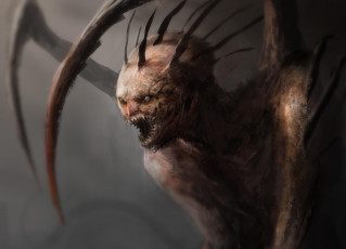 Картинка фэнтези существа клыки