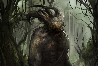 Картинка фэнтези существа рога