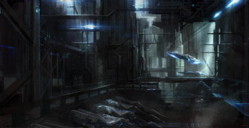 Картинка фэнтези космические корабли звездолеты станции капсулы