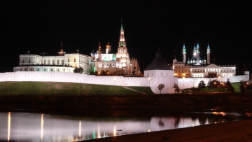 Картинка города мечети медресе казань ночь