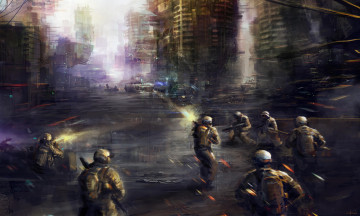 Картинка фэнтези люди сражение солдаты