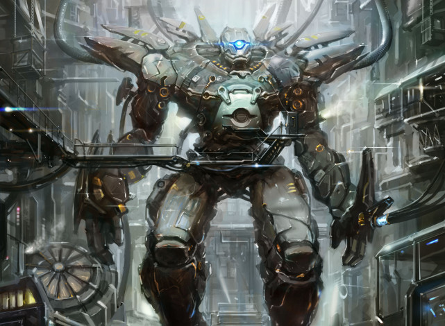 Обои картинки фото фэнтези, роботы, киборги, механизмы, глаз