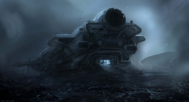 Обои картинки фото фэнтези, космические, корабли, звездолеты, станции, трап