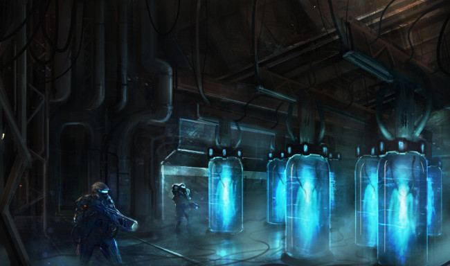 Обои картинки фото фэнтези, люди, капсулы