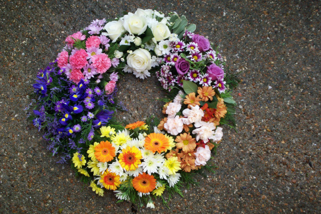 Обои картинки фото цветы, букеты, композиции, герберы, гвоздики, розы