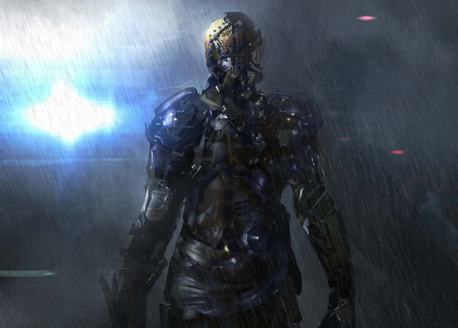 Обои картинки фото фэнтези, роботы, киборги, механизмы, свет