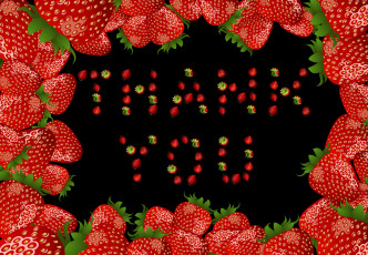 Картинка векторная+графика еда клубника