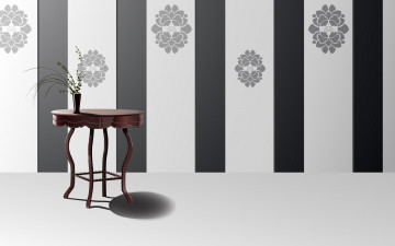 Картинка векторная+графика интерьер комната мебель