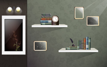 Картинка векторная+графика интерьер мебель комната