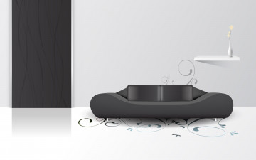 Картинка векторная+графика интерьер мебель комната