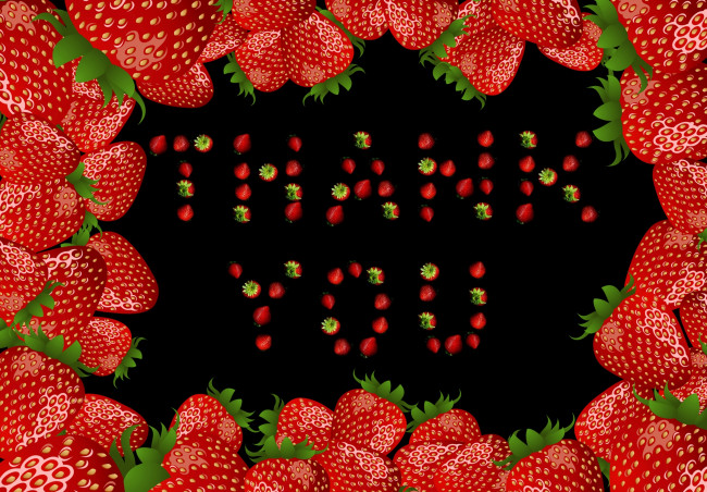 Обои картинки фото векторная графика, еда, клубника